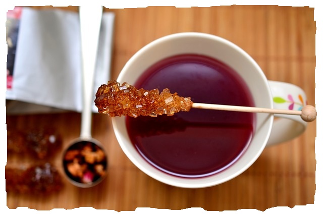 roobois tea with a glace stick