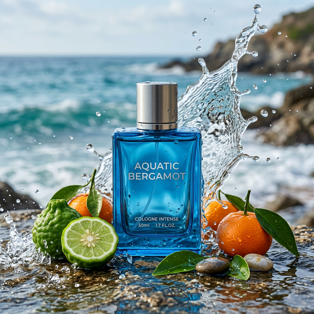Afnan Turathi Blue Cologne Bottle with Fresh Citrus