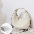 Brand Design Summer 2023 Korean Half Moon Bag Mini Handbag Fashionable Cowhide Underarm Bag Women's Bag