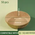 1 Pack50pcs, Air Fryer Papers, Disposable Air Fryer Supplies, Tray Non-stick Silicone Oil Paper