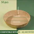 1 Pack50pcs, Air Fryer Papers, Disposable Air Fryer Supplies, Tray Non-stick Silicone Oil Paper