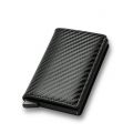 DIENQI Top Quality Wallets Men Money Bag Mini Purse Male Vintage Brown Leather Rfid Card Holder Wallet Small Smart Wallet Pocket