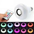 LED Music Light Bulb with Built in Bluetooth Speaker Wireless Smart Light Bulb Remote Control RGB Color Changing Speaker