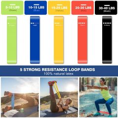 Sensyne Resistance Bands Set 16PCS Exercise Band for Working Out Up to 150 lbs, for Indoor and Outdoor Sports, Fitness, Suspension, Speed Strength, Baseball Softball Training, Home Gym, Yoga