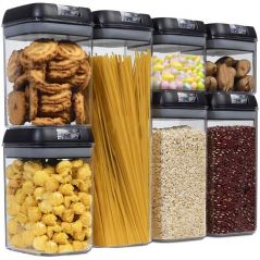 Cheer Collection 7-piece Stackable Airtight Food Storage Container Set