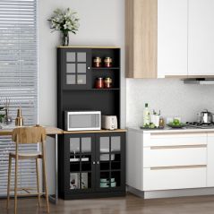 HOMCOM 72" Kitchen Cabinet Pantry with Sleek Design