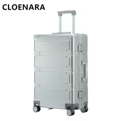 vCOLENARA 20"24"28 Inch High-quality Suitcase Men's Full Aluminum Magnesium Alloy Trolley Case