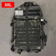 50L Large Capacity Military Backpack Camping Men Rucksacks Tactical Hunting Nylon Bag For Sport Trekking Waterproof Pack