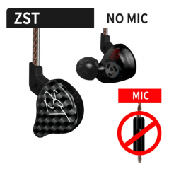 KZ ZST 1DD 1BA Hybrid Earphone Dynamic And Armature Detachable