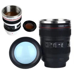 Camera Lens Coffee Stainless Steel Lens Mug