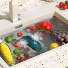 Machine à laver les fruits et légumes Portable sans fil, purificateur d'aliments, forme de Capsules, Machine de nettoyage des légumes
