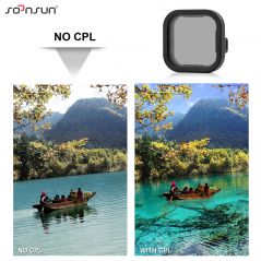 SOONSUN CPL ND8 ND16 ND32 filtre pour GoPro Hero 11 10 9 Kit de filtre de couleur noir rouge Go Pro 9 10 11 filtre accessoires d'objectif d'appareil photo