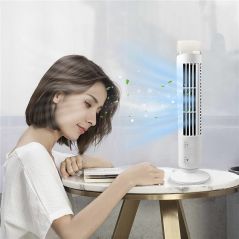 Creative Mini USB Vertical Bladeless Air Conditioner Portable Cooler Desktop Fan Silent Cooling Tower Fan For Home Office