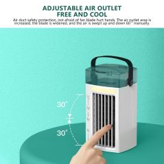 Mini climatiseur portable multifonction, humidificateur, supporter ficateur, USB, refroidisseur d'air de bureau, ventilateur avec eau précieuse, refroidisseur d'air domestique