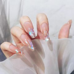 mélange strass cristal AB charme luxe Nail Art