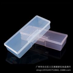 Boîte de Rangement en Plastique Cuboïde Transparent pour ongles