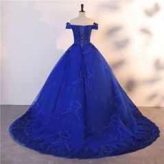 Automne Nouveau Vestidos Bleu Quinceanera