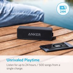 Anker – enceinte portative Soundcore 2, haut-parleur Bluetooth sans fil, meilleures basses, autonomie de 24 heures, portée de 66 pieds, résistance à l'eau IPX7