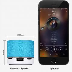 Mini haut-parleur sans fil Bluetooth LED colorée carte TF caisson de basses USB colonne de son de musique MP3 portable pour PC téléphone