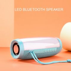 Haut-parleur Bluetooth portable étanche, barre de son clignotante LED, caisson de basses extérieur et intérieur, haut-parleur, prise en charge de la carte TF, radio FM, TG157