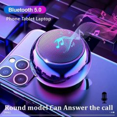 Petit haut-parleur Bluetooth portable sans fil, petit odoren acier, caisson de basses en métal, flash M3, extérieur
