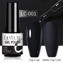 LILYCUTE 7ML Nail Gel Polish Glitter Semi-permanent UV LED Gel