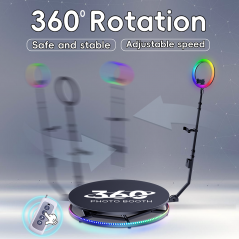 360 Photo Booth Video Platform Machine Spin