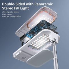 upport Téléphone Lampe Selfie Fill Light Support Portable