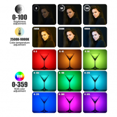 VIJIM Ulanzi VL120 Full Color RGB Video Light 2500K-9000K