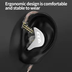 CCA CRA HiFi In-Ear Headset - Polymer Diaphragm, Noise Cancelling, Sport Earbuds