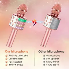 Karaoke Microphone for Kids Singing, 5 in 1 Karaoke Microphone for Kids Singing, 5 in 1