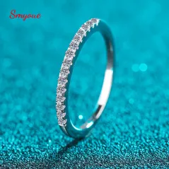 Smyoue Test Passed Moissanite Ring Matching Wedding Diamond