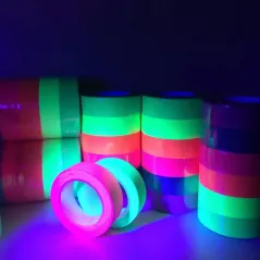 Fluorescent Cotton Tape Neon Gaffer Party Decoration Tape Safety Warning Stickers UV Tape Wedding Decorations Home Decorations