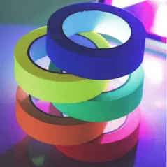 Fluorescent Cotton Tape Neon Gaffer Party Decoration Tape Safety Warning Stickers UV Tape Wedding Decorations Home Decorations