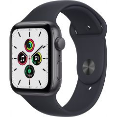 Apple Watch SE (GPS, 44mm) - Space Grey Aluminium Case with Midnight Sport Band