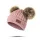 Girls Knit Cap, Thermal Knitted Beanie Hat With Two Plush Ball For Winter