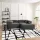 American Style Black and White Fluffy Living Room Decoration Area Rug Large Home Soft Lounge Rugs Bedroom Decor Bedside Carpet
