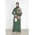 Karima Tie Waist Modest Dress Army Green