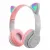 Flashing LED Cute Cat Ears Headphones Bluetooth Wireless