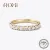 ROXI Moissanite Ring 2.5mm Gold Half Eternity Bubble Rings