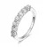Smyoue 0.7CT 3mm Gemstone Moissanite Rings for Women S925 Silver