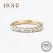ROXI Moissanite Ring 2.5mm Gold Half Eternity Bubble Rings