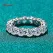 Smyoue 7ct 5mm Full Moissanite Ring for Women Men Sparkling