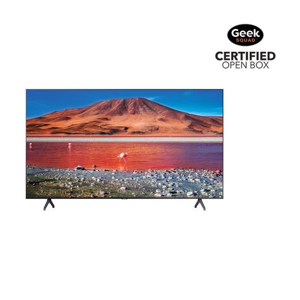 Open Box - Samsung 43 4K UHD HDR LED Tizen Smart TV (UN43TU7000FXZC) - Titan Grey