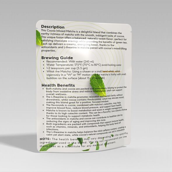 Cocoa Infused Matcha