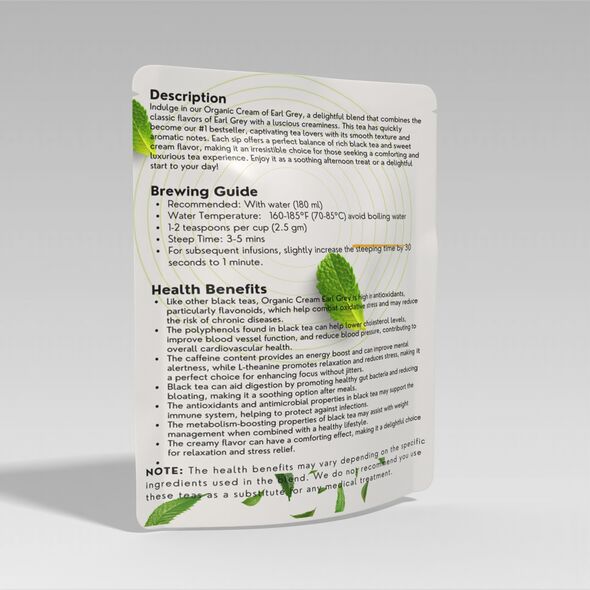 Organic Cream of Earl Grey