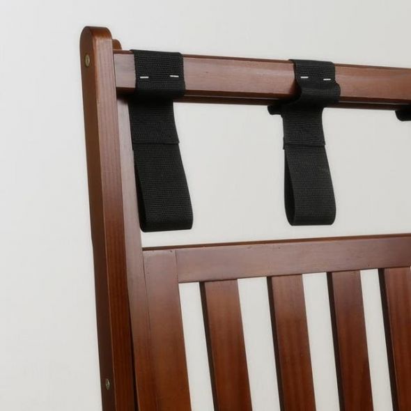 Hotel-style Luggage Rack with Shelf