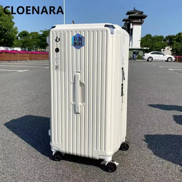 COLENARA 22"24"26"28"30"32"34" Inch New Suitcase Universal Large-capacity PC Fashion Trolley Case Family Vacation Luggage
