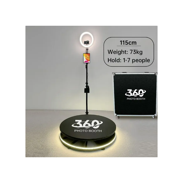 360 Photo Booth Video Platform Machine Spin