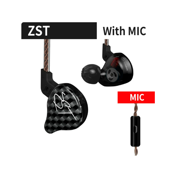 KZ – écouteurs hybrides, oreillettes dynamiques et à Armature